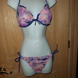 Victoria's Secret Bikini New 34C Top Medium Bottom